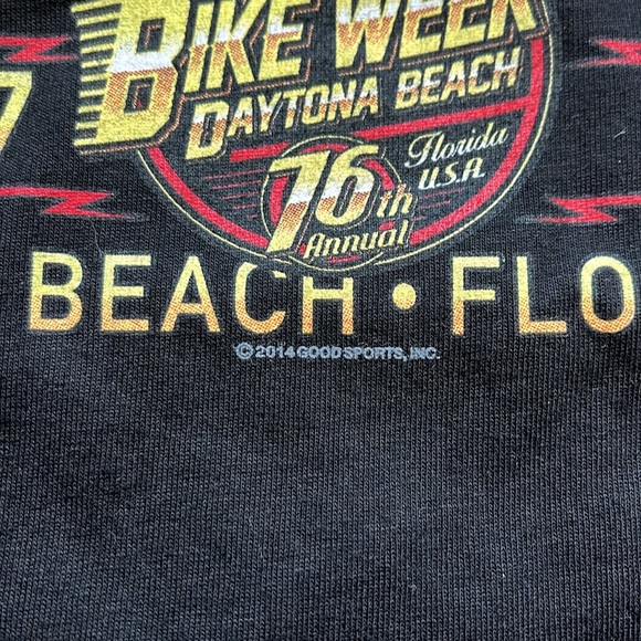 Daytona Beach Bike Week T-Shirt / Pin Up Girl / 2XL / New / Hot Leathers - Picture 5 of 7